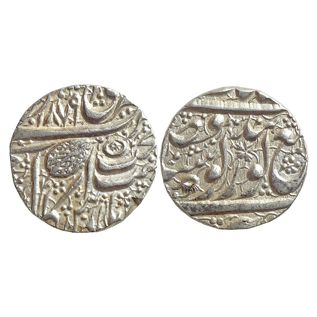IK Sikh Empire Ranjit Singh VS 1879 1822 AD Amritsar Mint Nanakshahi Couplet Silver Rupee