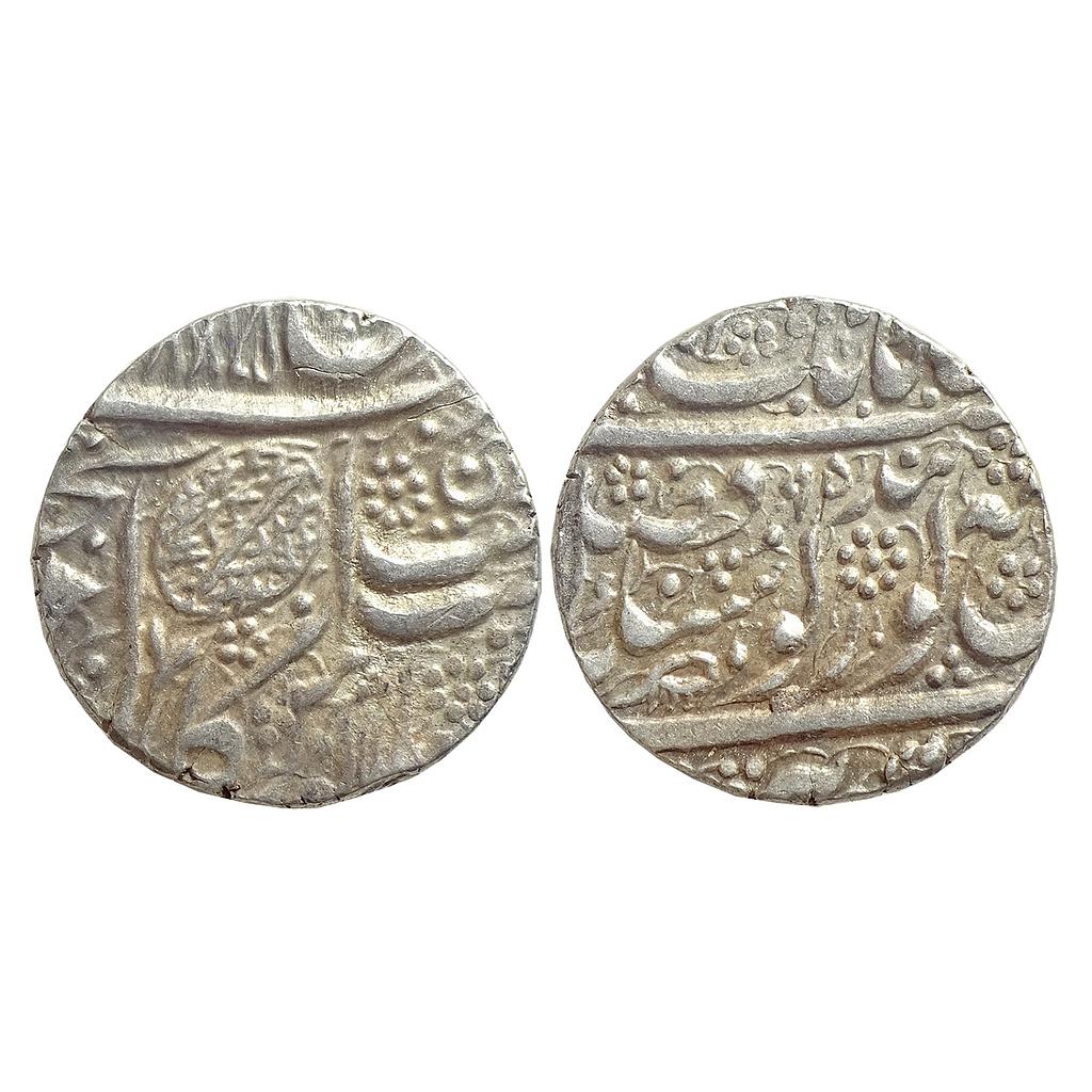IK Sikh Empire Ranjit Singh VS 1885 / (18)95 (1838 AD) Amritsar Mint Nanak Shahi Couplet Silver Rupee