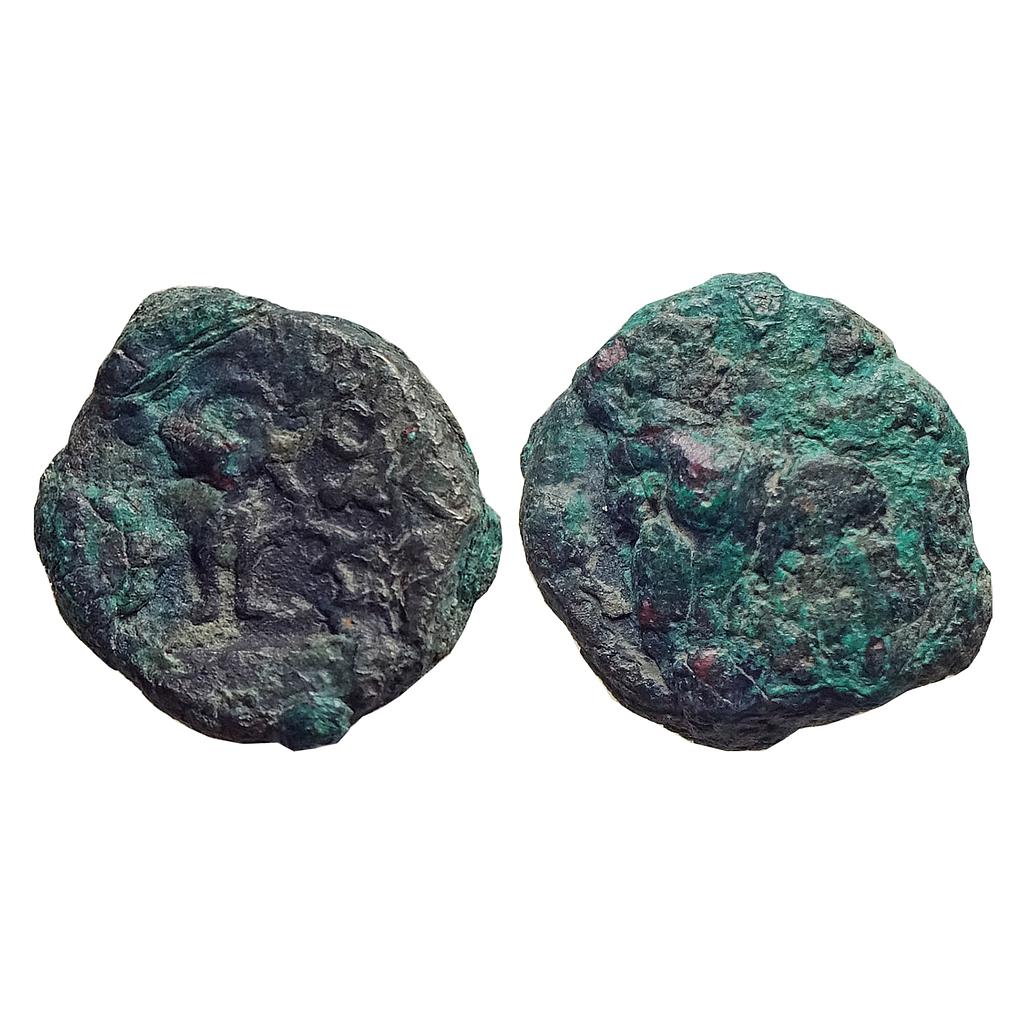 Ancient Kaushambi Mitra rulers Jyeshtamitra I Copper Unit