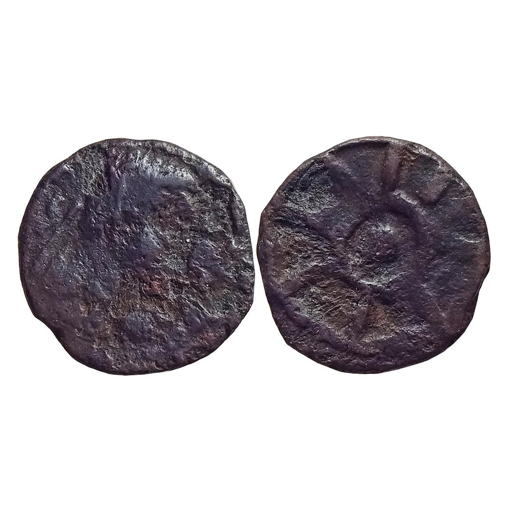 Ancient Panchala Achyuta King's bust Copper Unit