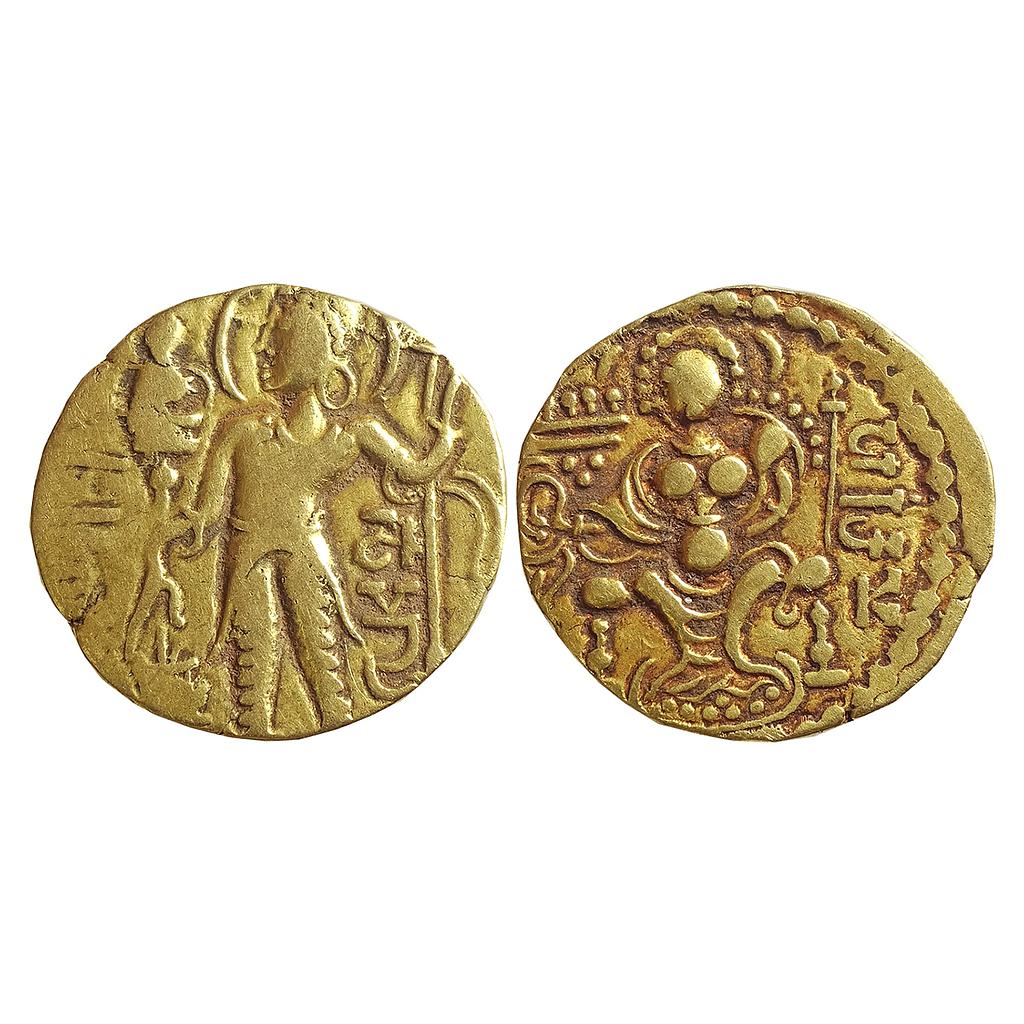 Ancient Guptas Samudragupta Javelin type Gold Dinar