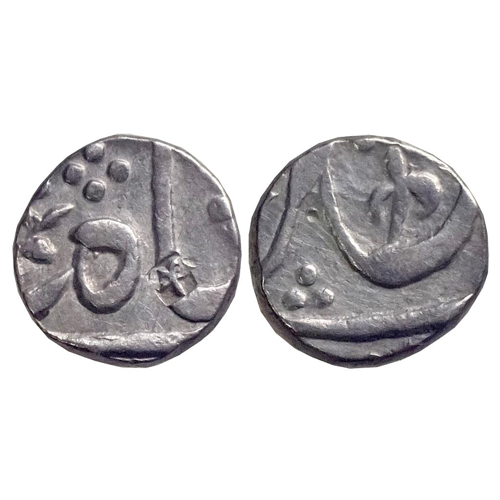 IK Maratha Confederacy INO Shah Alam II Vaphgaon Mint Silver 1/4 Rupee