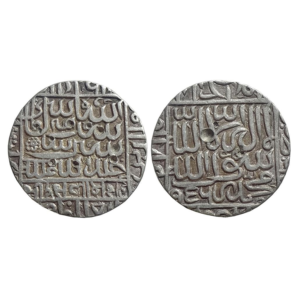 Delhi Sultan Islam Shah Suri Mintless Jahanpanah type Silver Rupee
