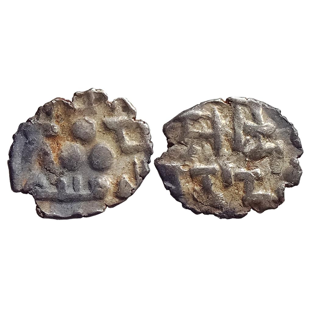Samid Amirs of Multan Amir Munabbih-I NM ND Silver Bilingual Damma Qanhari Dirham