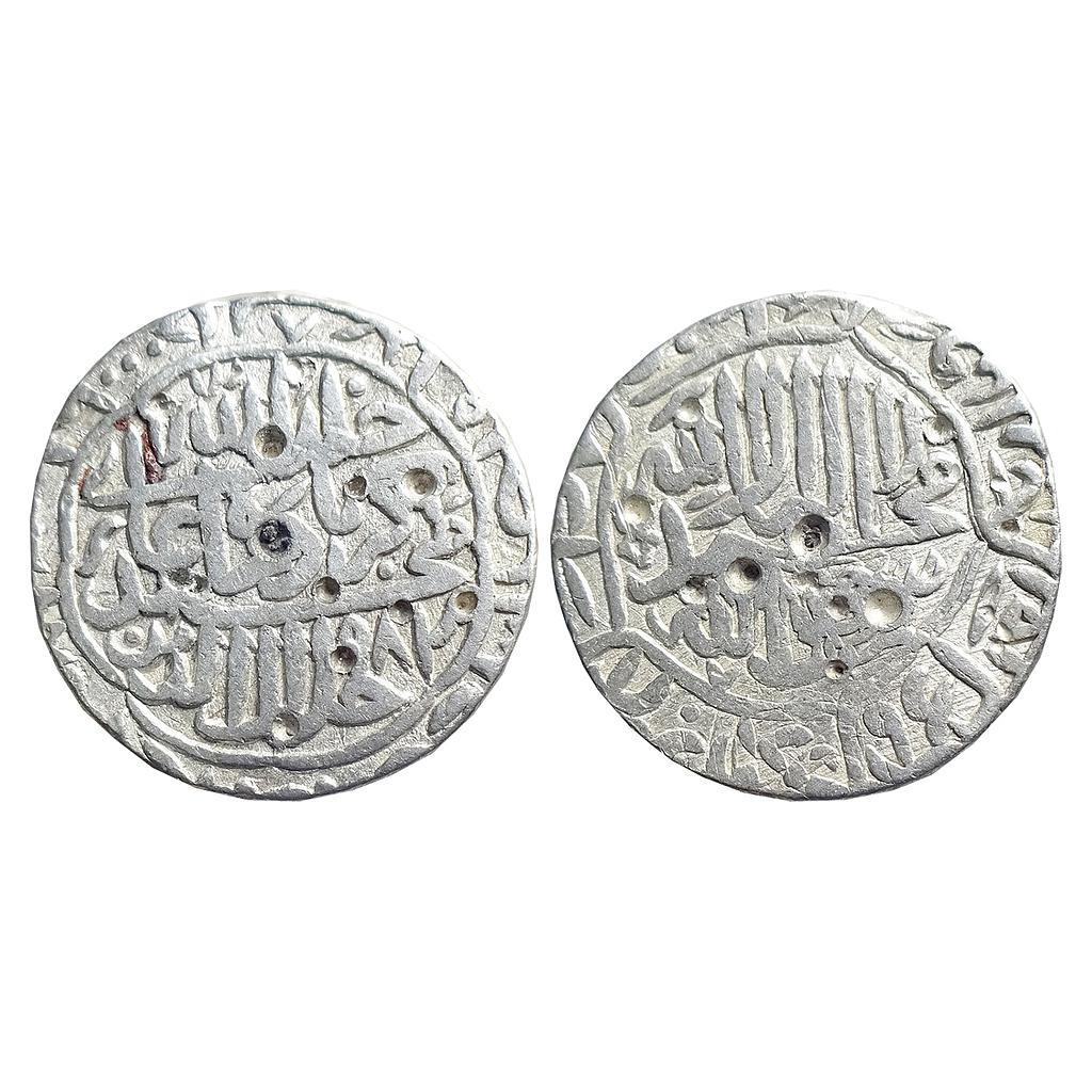 Mughal Akbar Shahr-i-Muazzam Ahmedabad Mint Silver Rupee