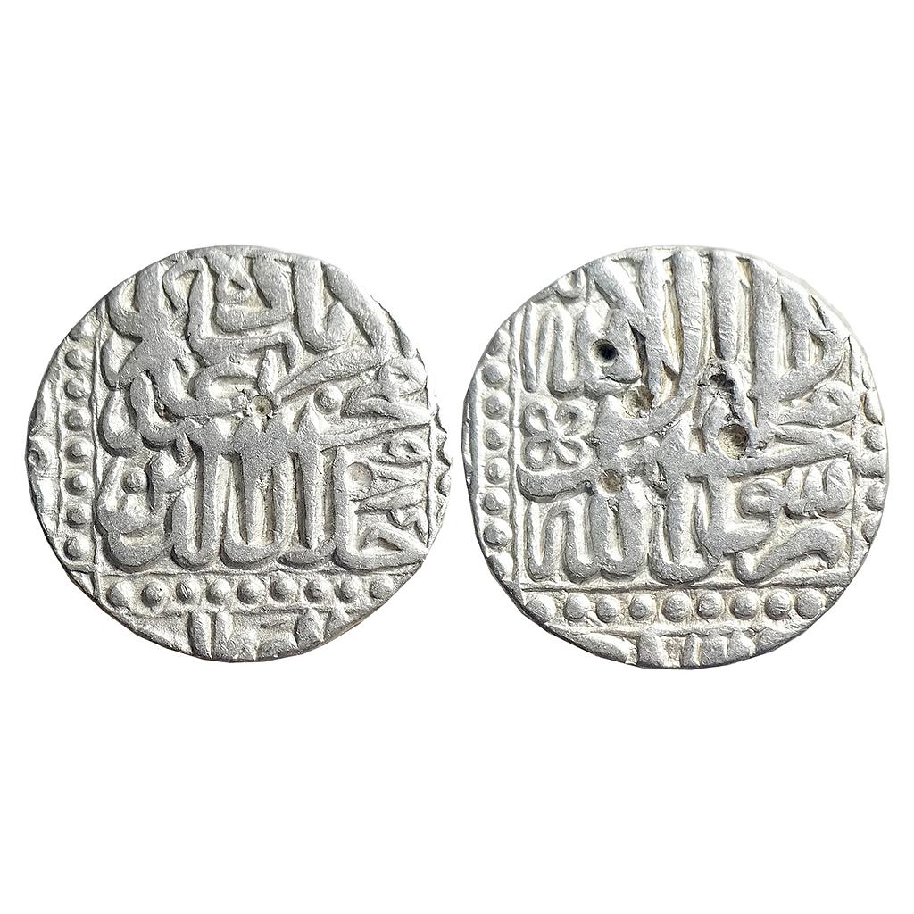 Mughal Akbar Dar ul-Khilafat Malpur Mint Silver Rupee