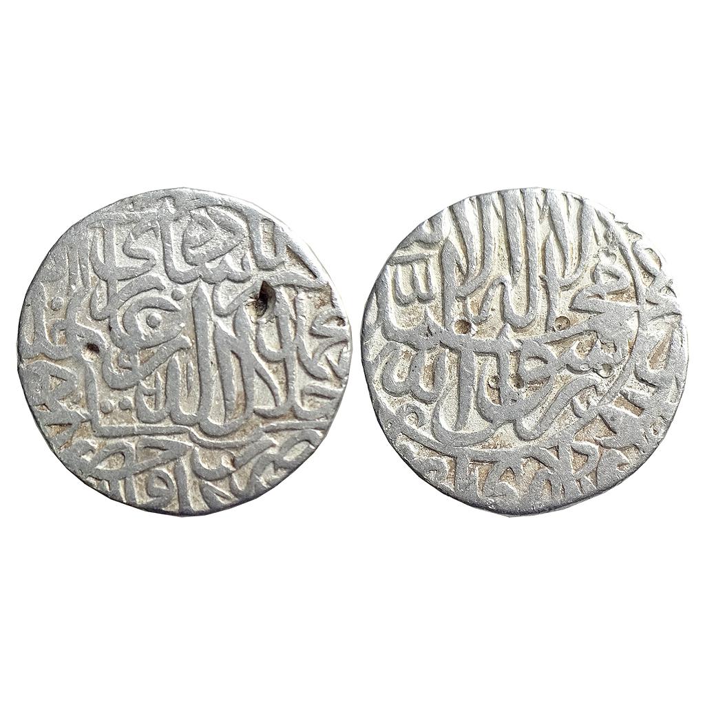 Mughal Akbar Hazrat Delhi Mint Silver Rupee
