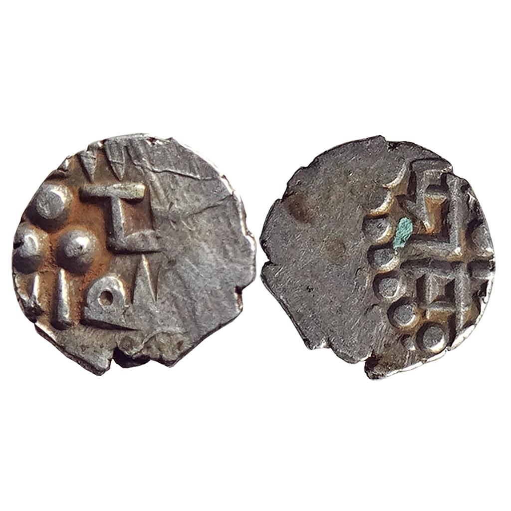 Samid Amirs of Multan Amir Asad NM ND Silver Post-reform Bilingual Damma Qanhari Dirham