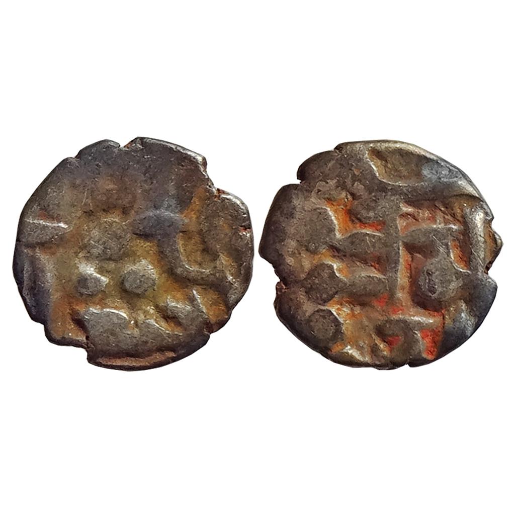 Samid Amirs of Multan Amir Muhammad-IV NM ND Silver Bilingual Damma Qanhari Dirham