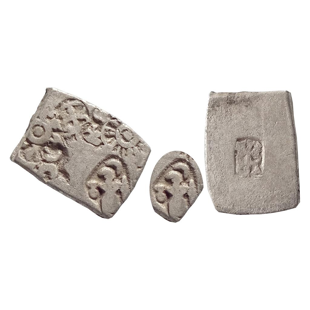 Ancient Mauryan Magadha Imperial Human Figure Silver Karshapana