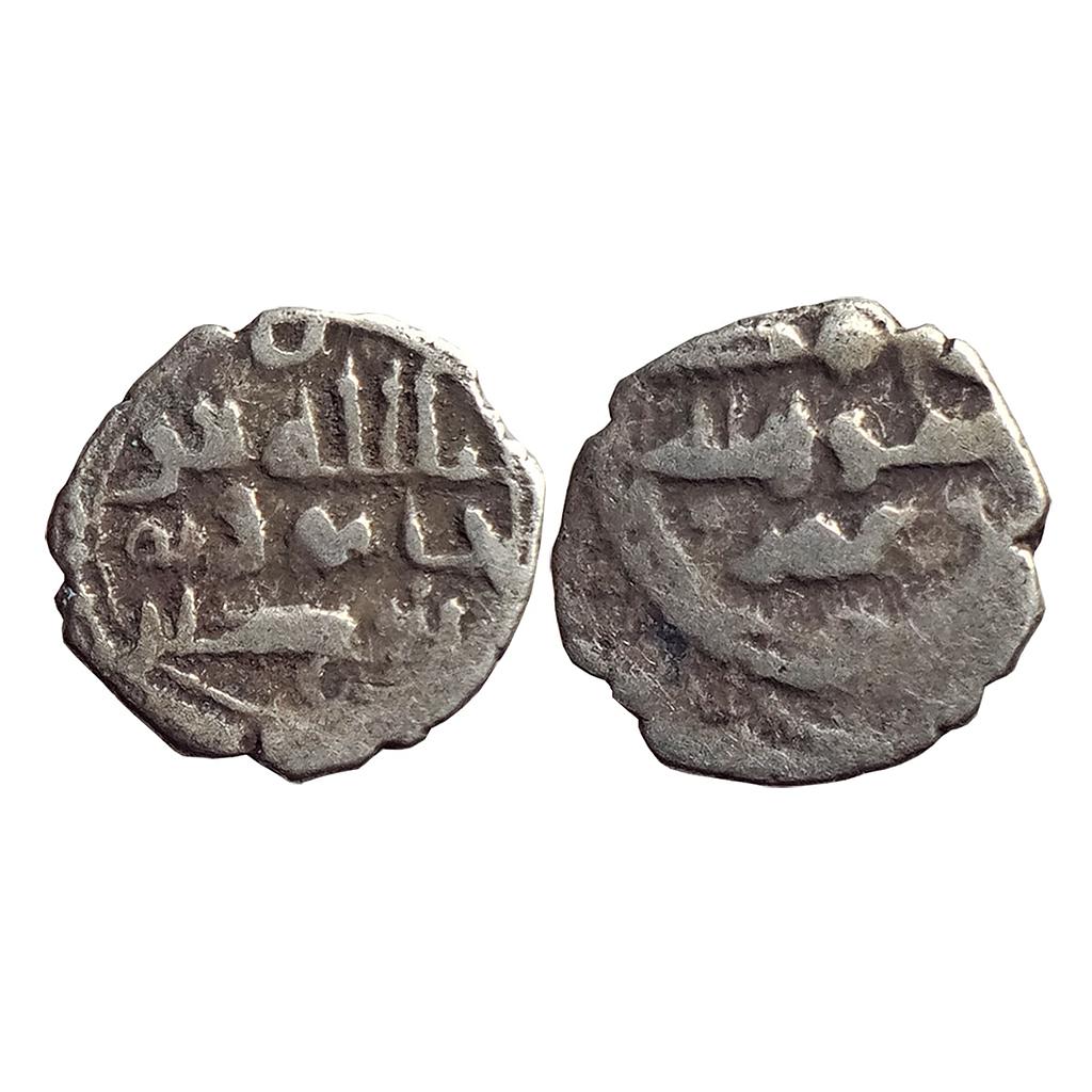 Habbarid Amirs of Mansurah Sind Amir Hatim citing Umar-I as overlord NM ND Silver Damma Qanhari Dirham