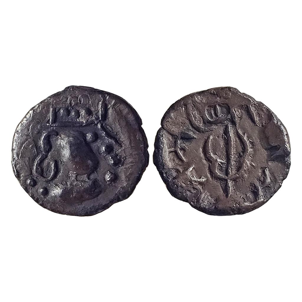 Pre-Islamic Sindh and Punjab Yashaditya Series Ranavigraha NM ND Silver Damma