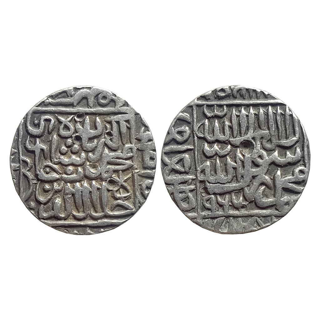 Mughal Akbar Shergarh Mint Silver Rupee
