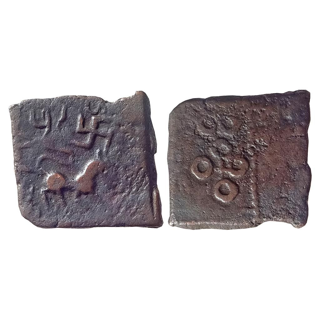 Ancient Satavahanas Siri Satakarani Nasik type Copper Unit