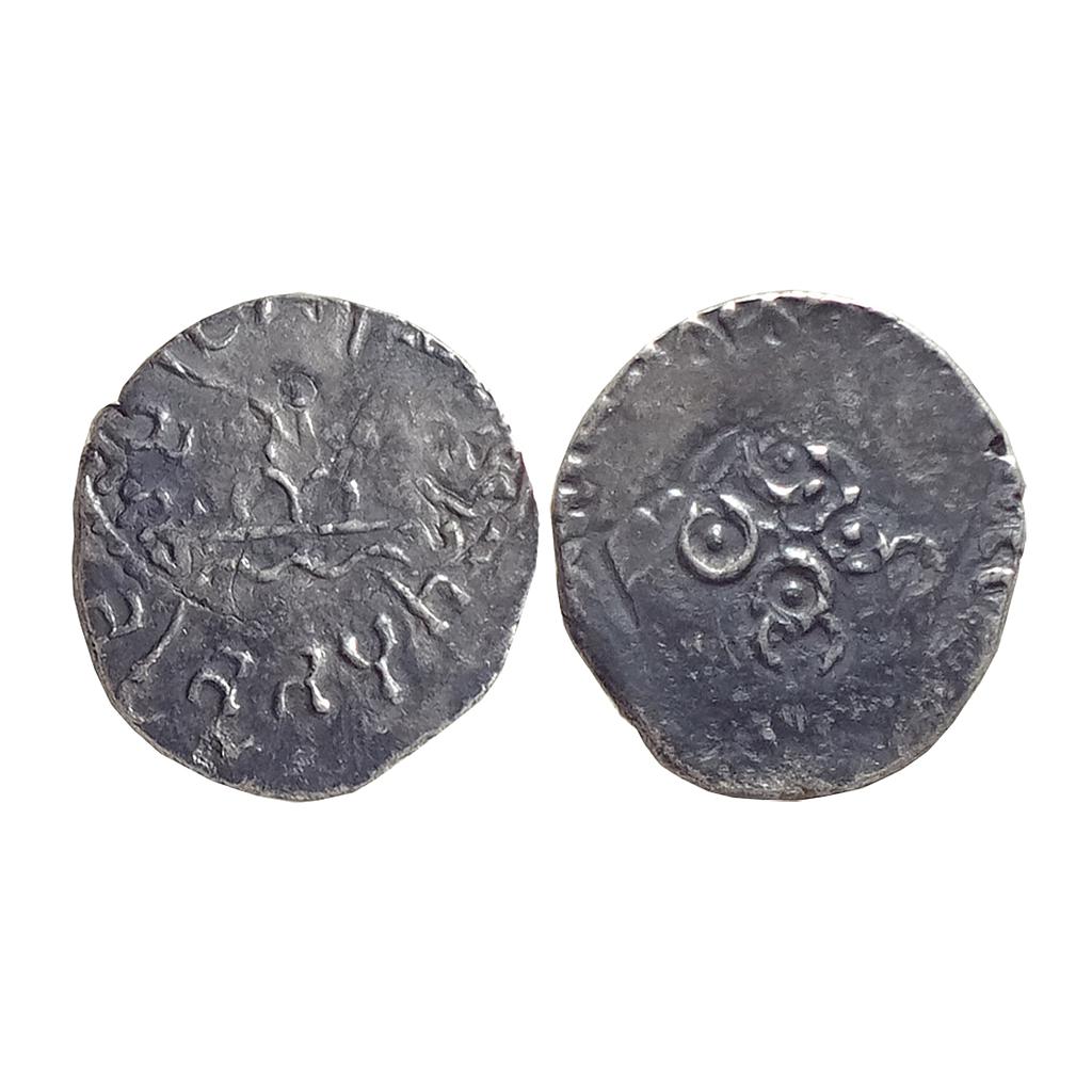 Ancient Satavahanas Gautamiputra Satakarni overstrike on Nahapana Silver Dramma