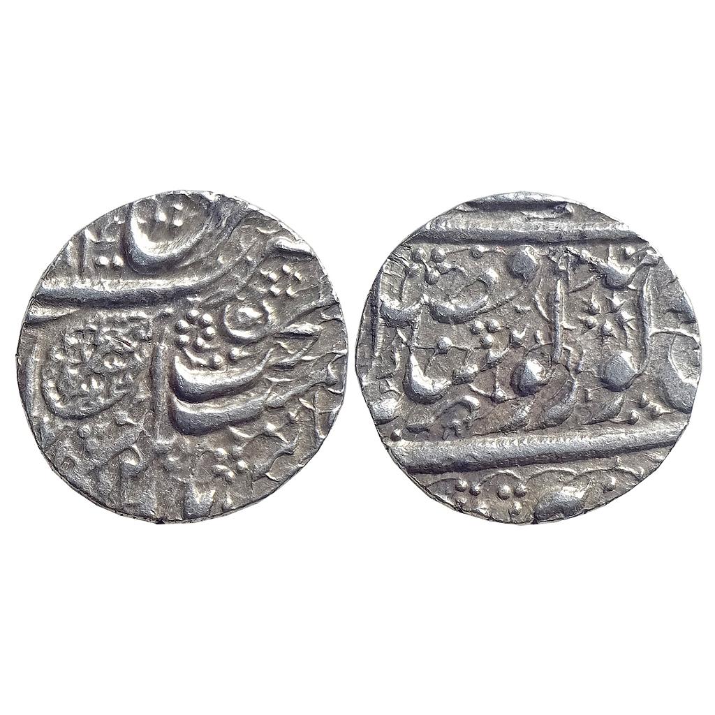 IK Sikh Empire Ranjit Singh VS (188)4/90 AD 1827/33 Amritsar Mint Nanak Shahi Couplet Silver Rupee