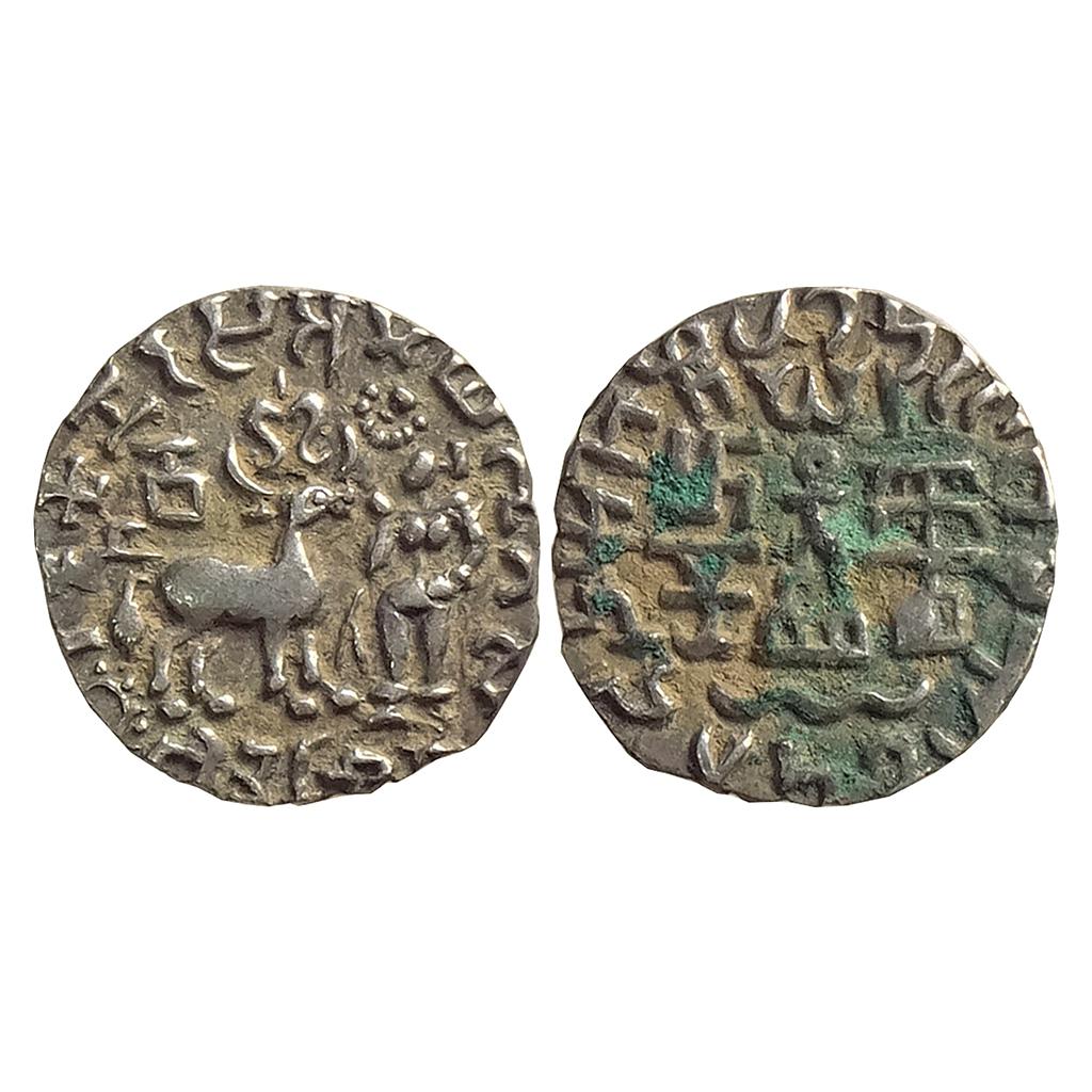 Ancient Kunindas Tribal Republic Amoghabhuti Silver Dramma