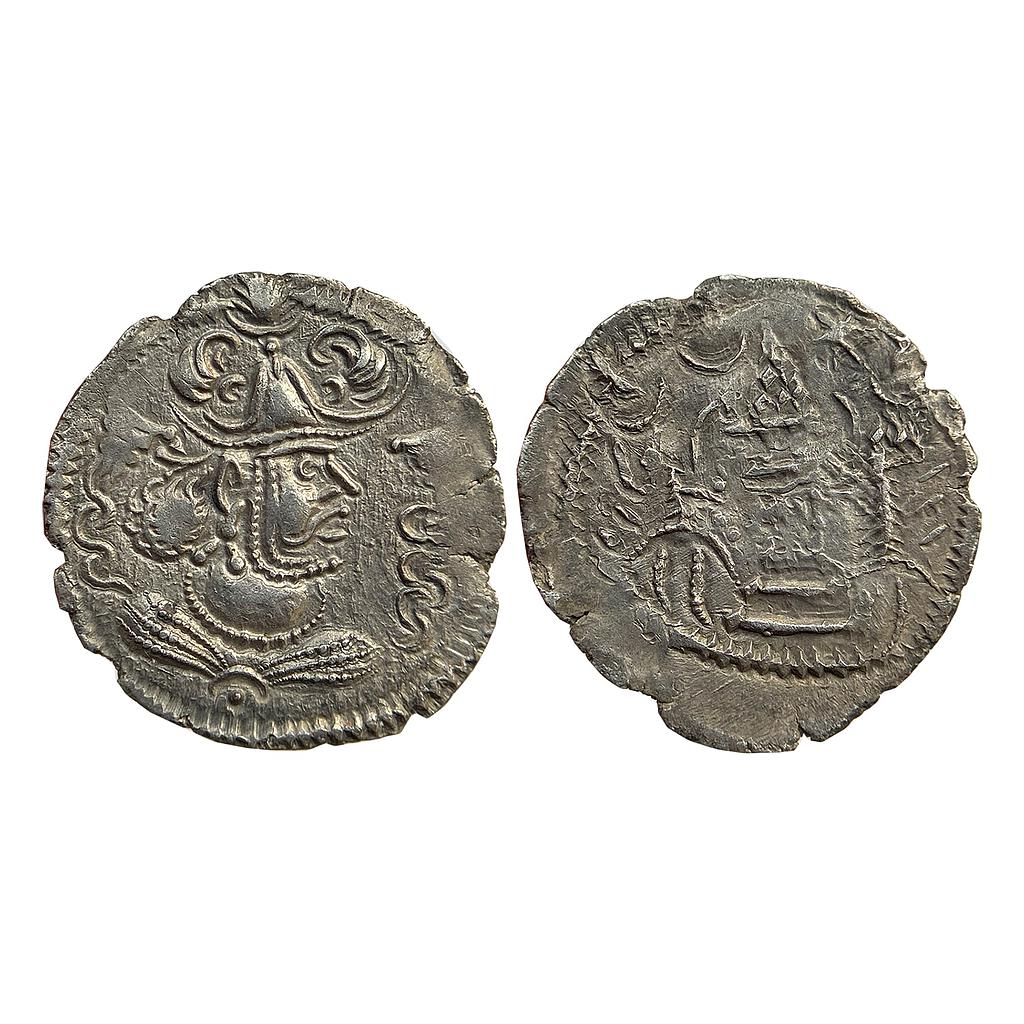 Ancient Indo-Sassanian Early Western type Debased Silver Unit