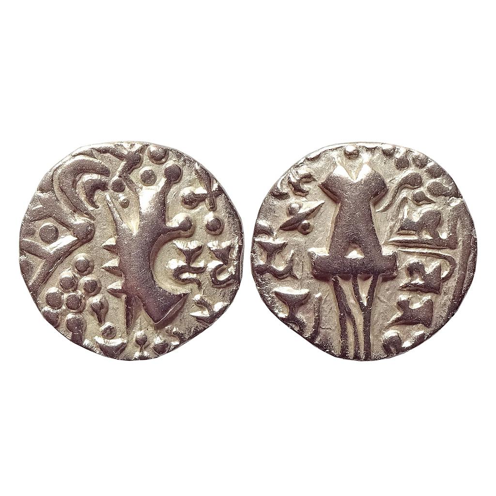 Ancient Kashmir Karkota or Naga dynasty Vinayaditya Base Gold Dinar