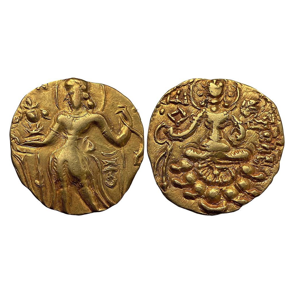 Ancient Guptas Kumaragupta II Archer type Gold Dinara