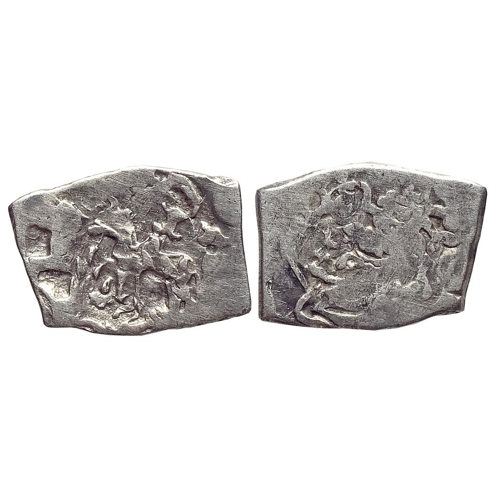 Ancient Archaic Series Punch Marked Coinage Saurashtra Janapada Junagadh hoard type Silver 1/4 Karshapana