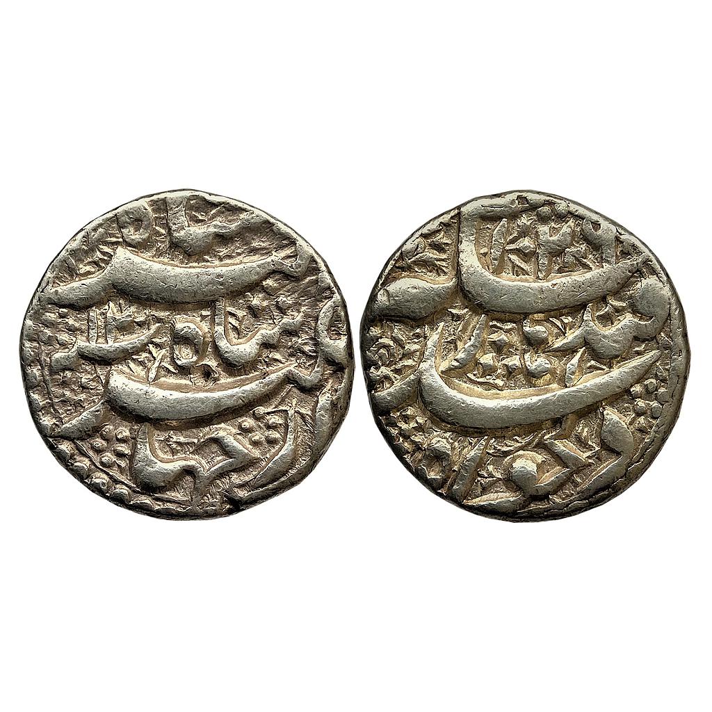 Mughal Jahangir Dil khwah couplet Qandhar Mint Silver Rupee