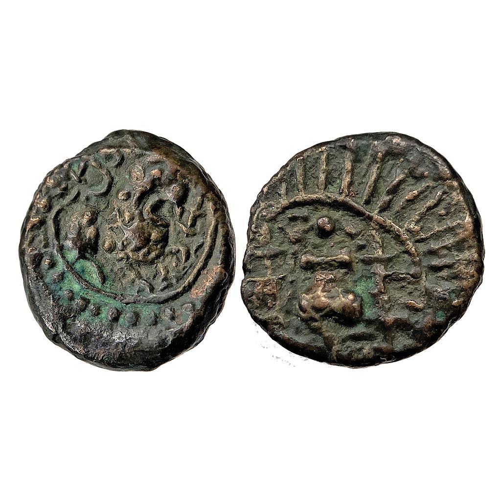 Ancient Eastern Chalukyas Vishnuvardhana Copper Alloy Unit