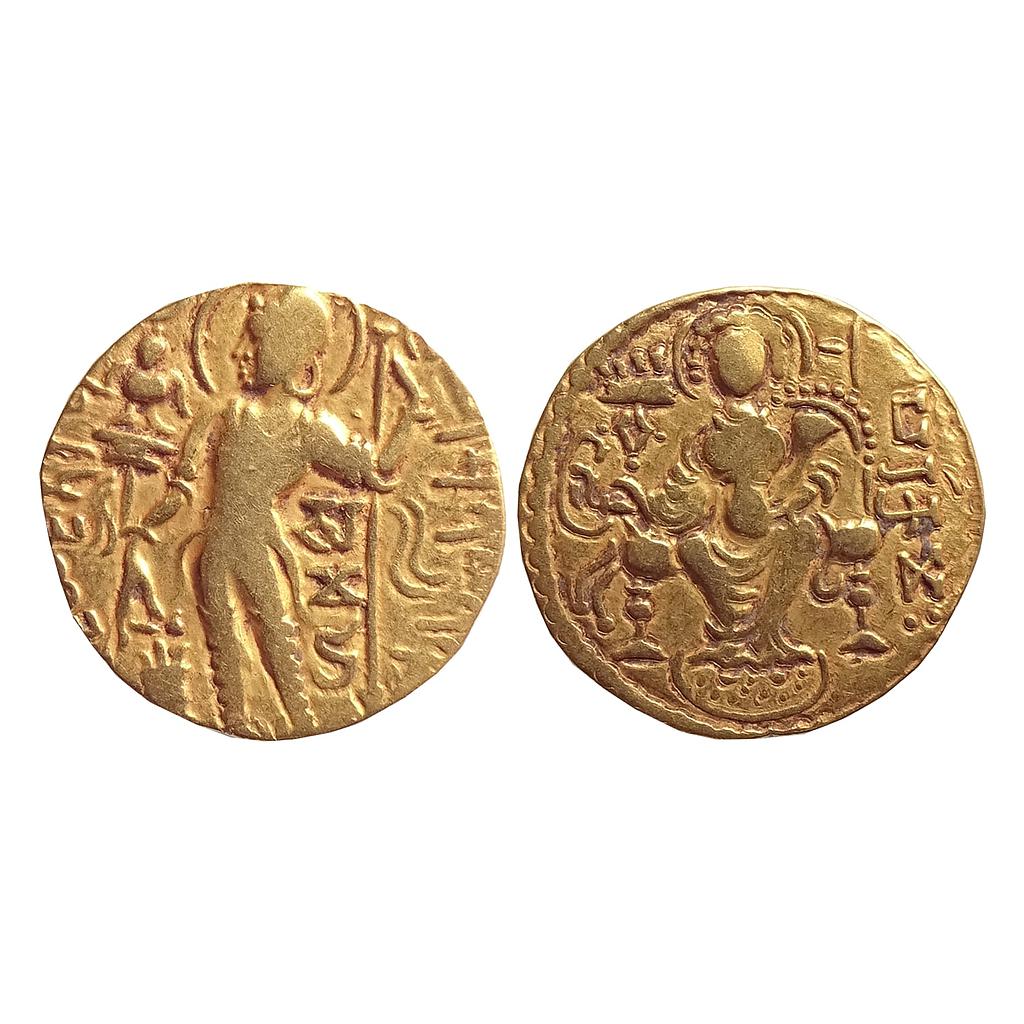 Ancient Gupta Empire Samudra Gupta I Gold Dinar of Standard Type
