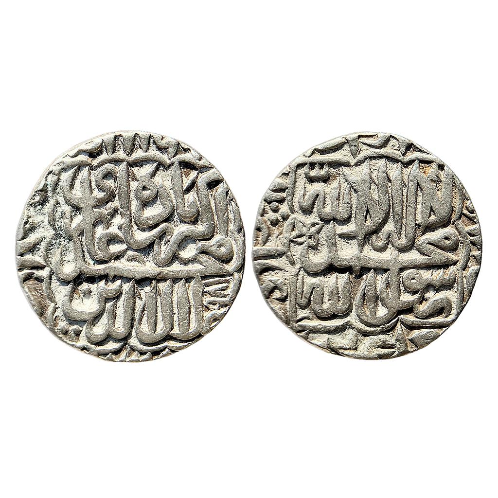 Mughal Akbar Dar al-Sultanat Lahore Mint Silver Rupee