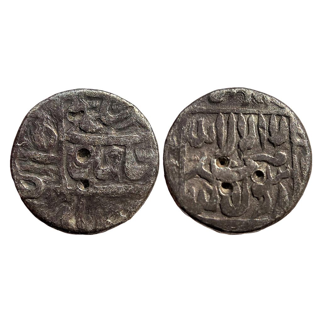 Mughal Shah Jahan Ujjain Mint Silver 1/2 Rupee