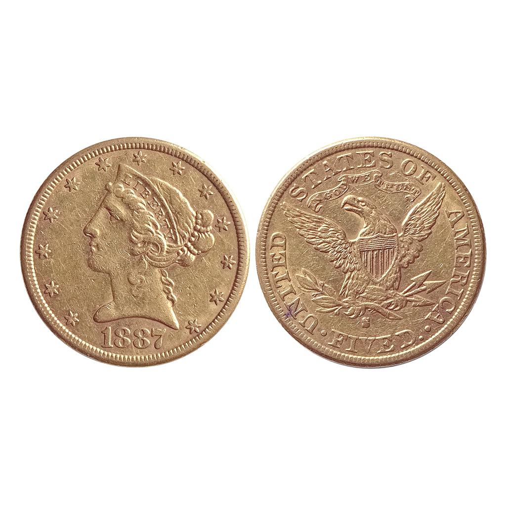 United States of America Gold 5 Dollars