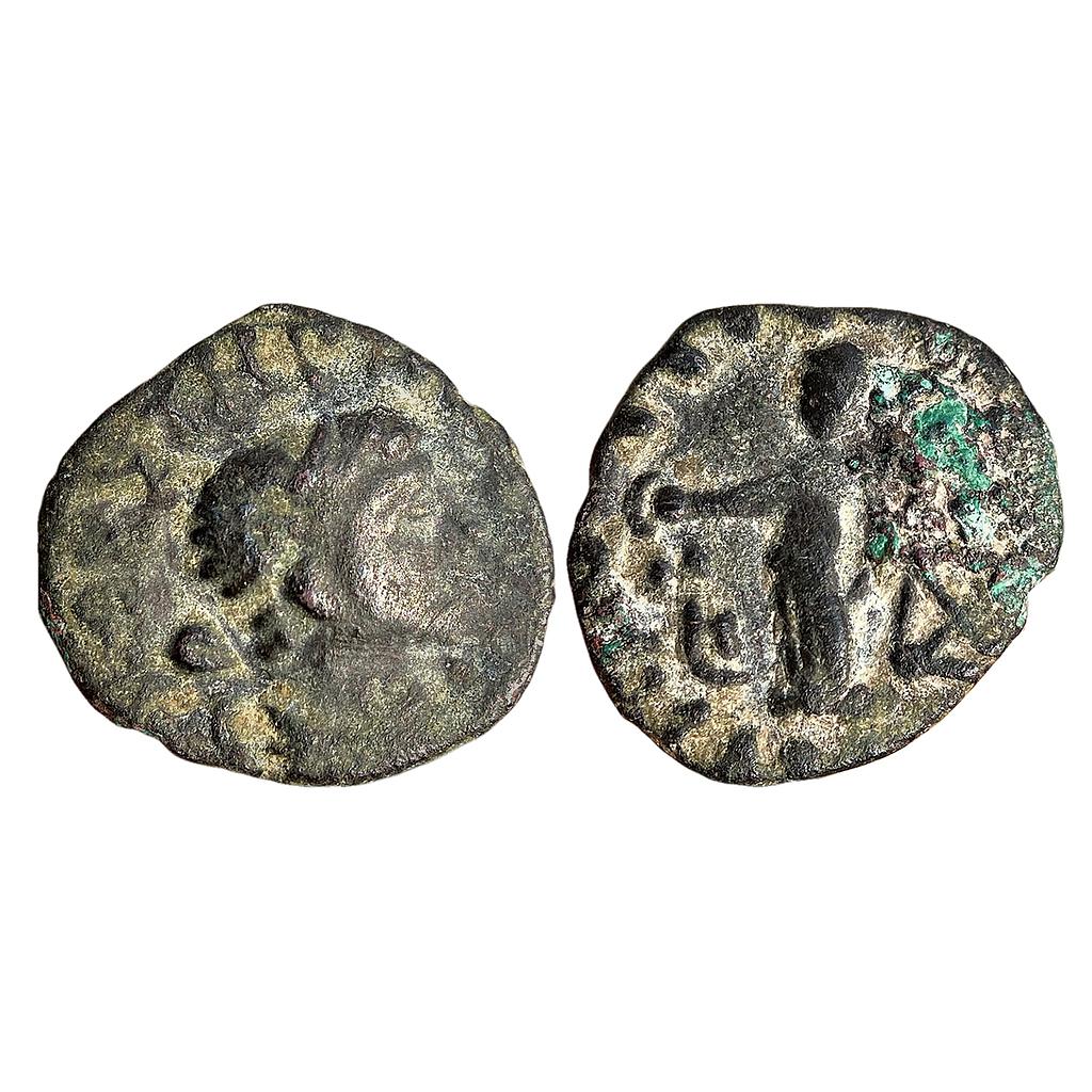 Ancient Kushanas Kujala Kadphisis Copper Fractional Unit