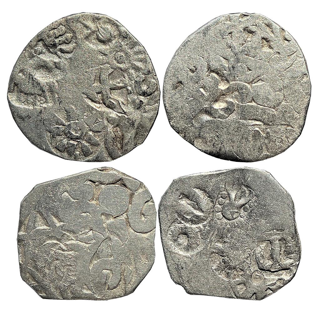 Ancient Punch Marked Coinage Kosala Mahajanapada set of two coins Silver Half Vimshatikas