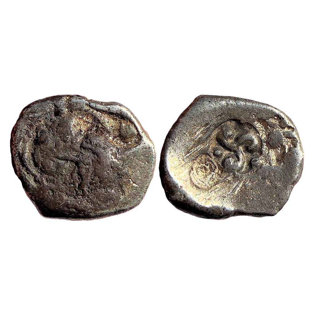 Ancient Punch Marked Coinage Archaic punch mark series from middle Ganga valley Silver Half Vimshatika