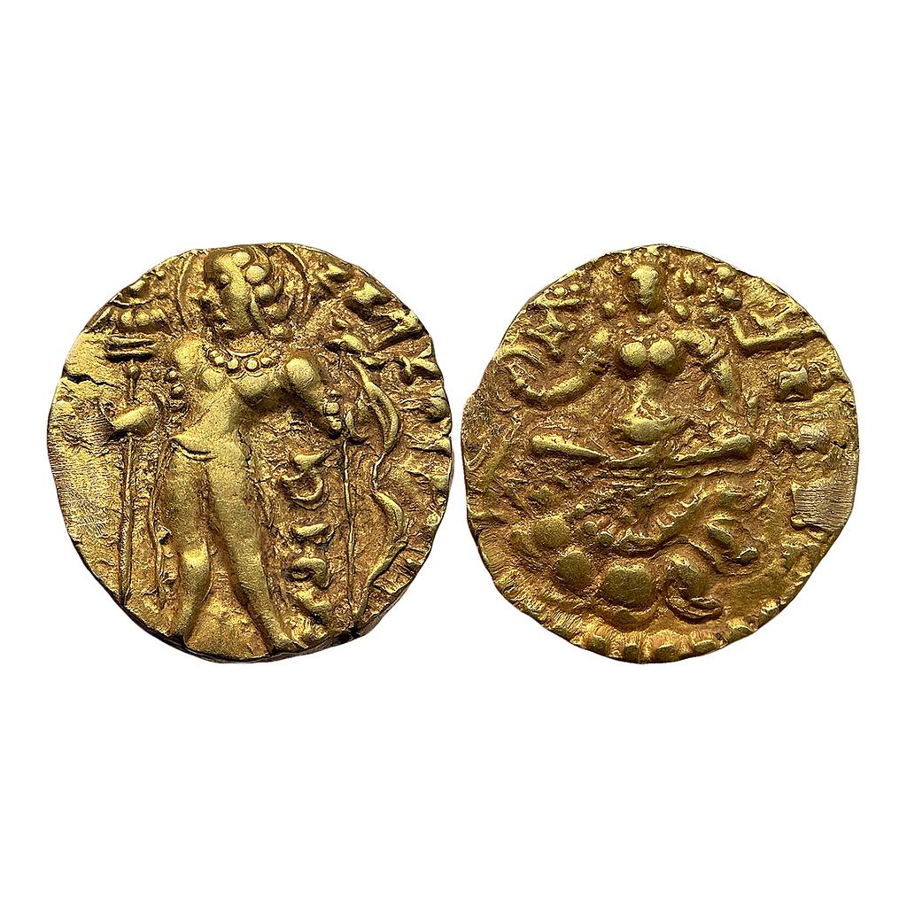 Ancient Guptas Chandragupta II Archer type Gold Dinara