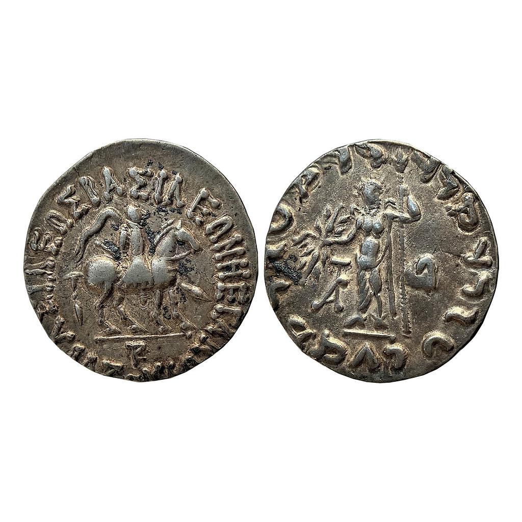 Ancient Indo-Scythians Azes I Silver Tetradrachm
