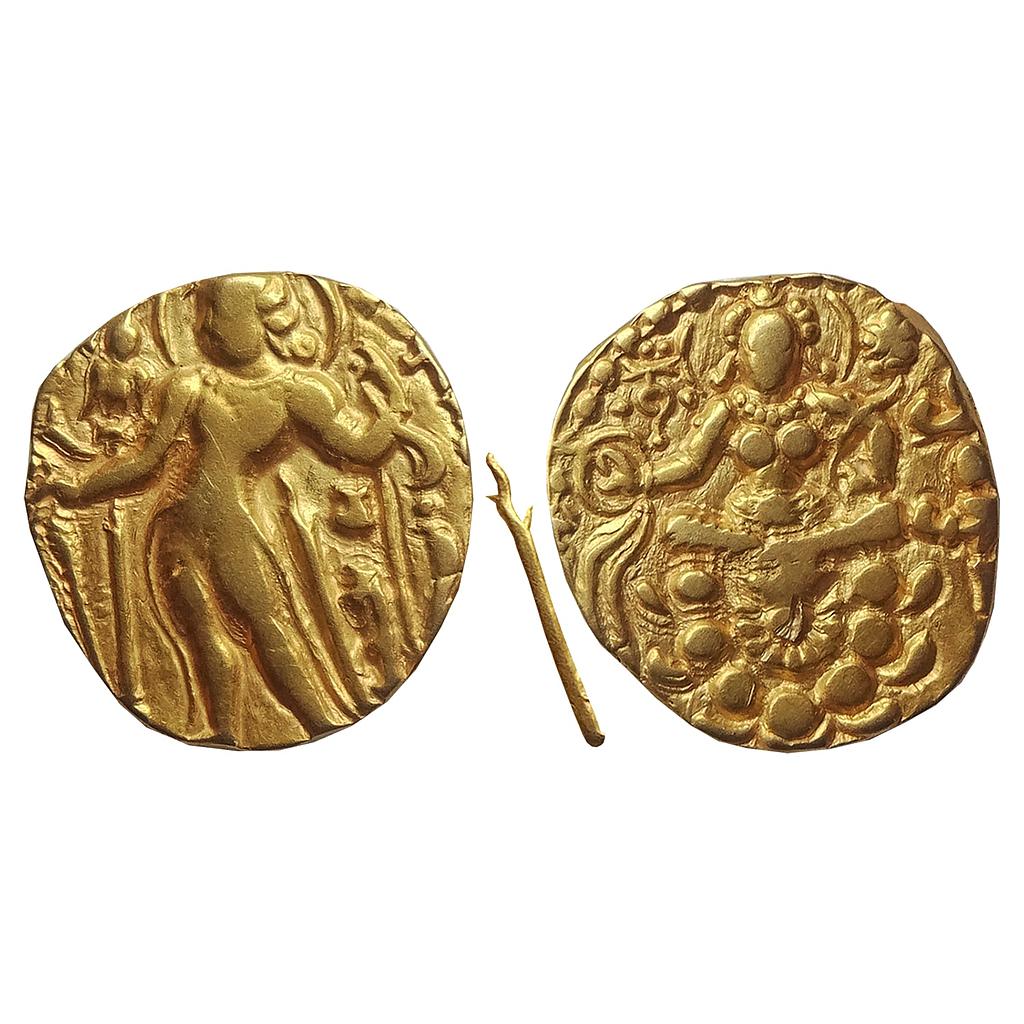 Ancient Guptas Chandragupta II Gold Dinar Archer type