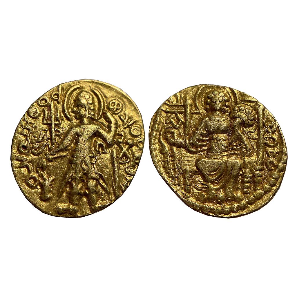 Ancient Late / Post Kushan period Magra Gold Dinara