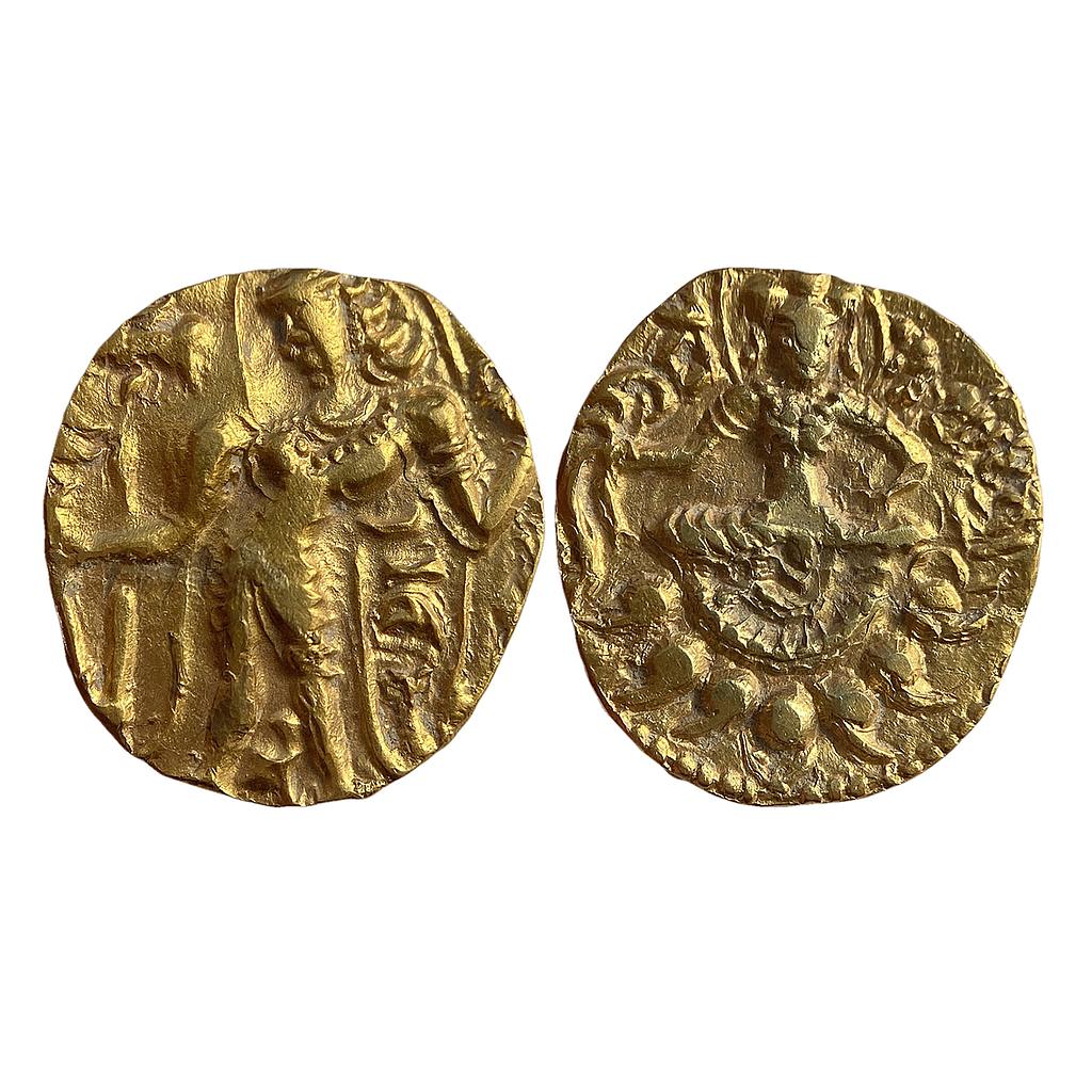 Ancient Gupta Empire Narasimhagupta Archer Type Gold Dinara