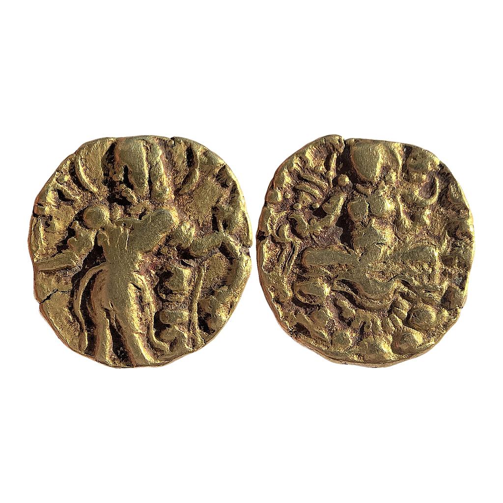 Ancient Guptas Chandragupta II Archer type Gold Dinara