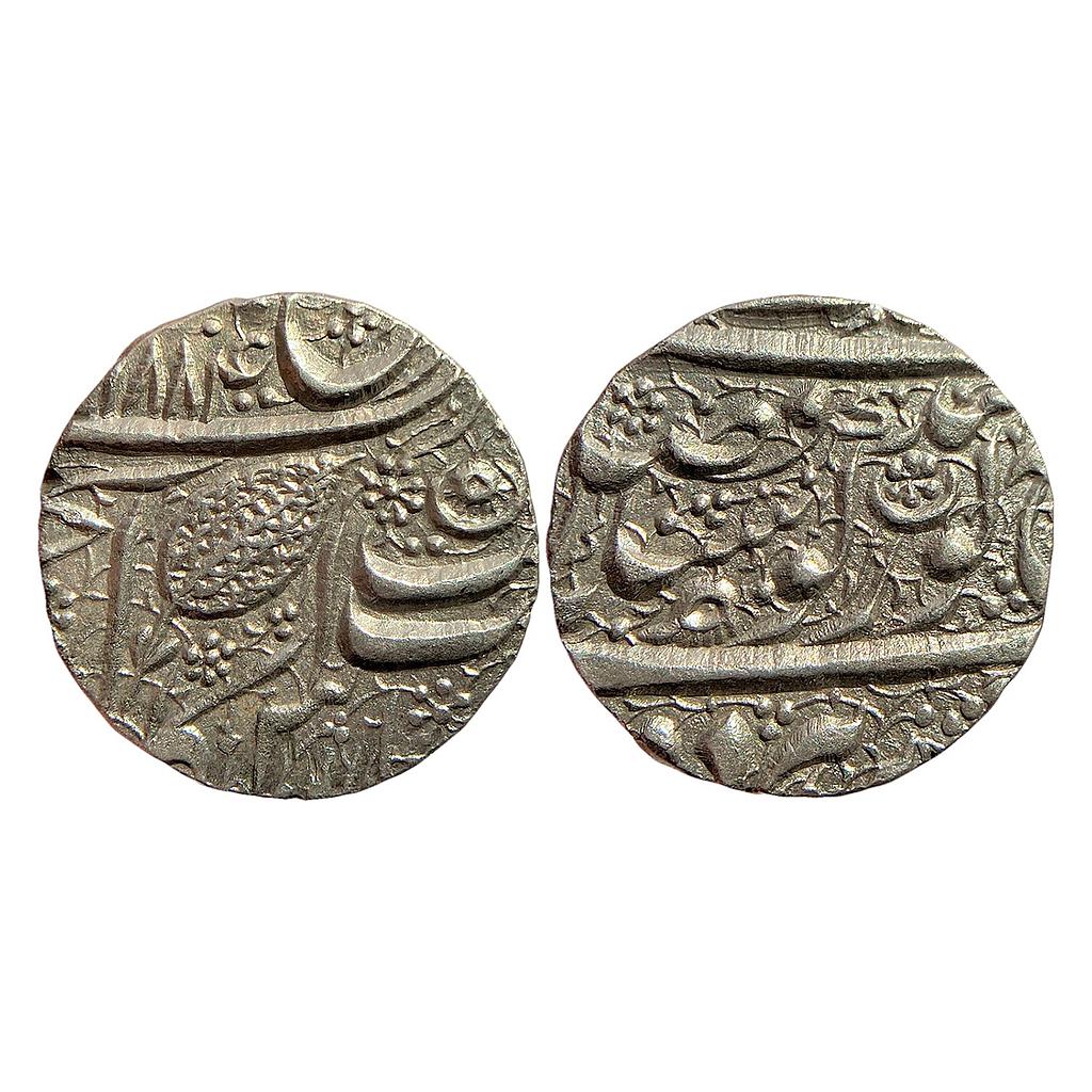 IK Sikh Empire Ranjit Singh VS 1884 Nanakshahi couplet Amritsar Mint Silver Rupee