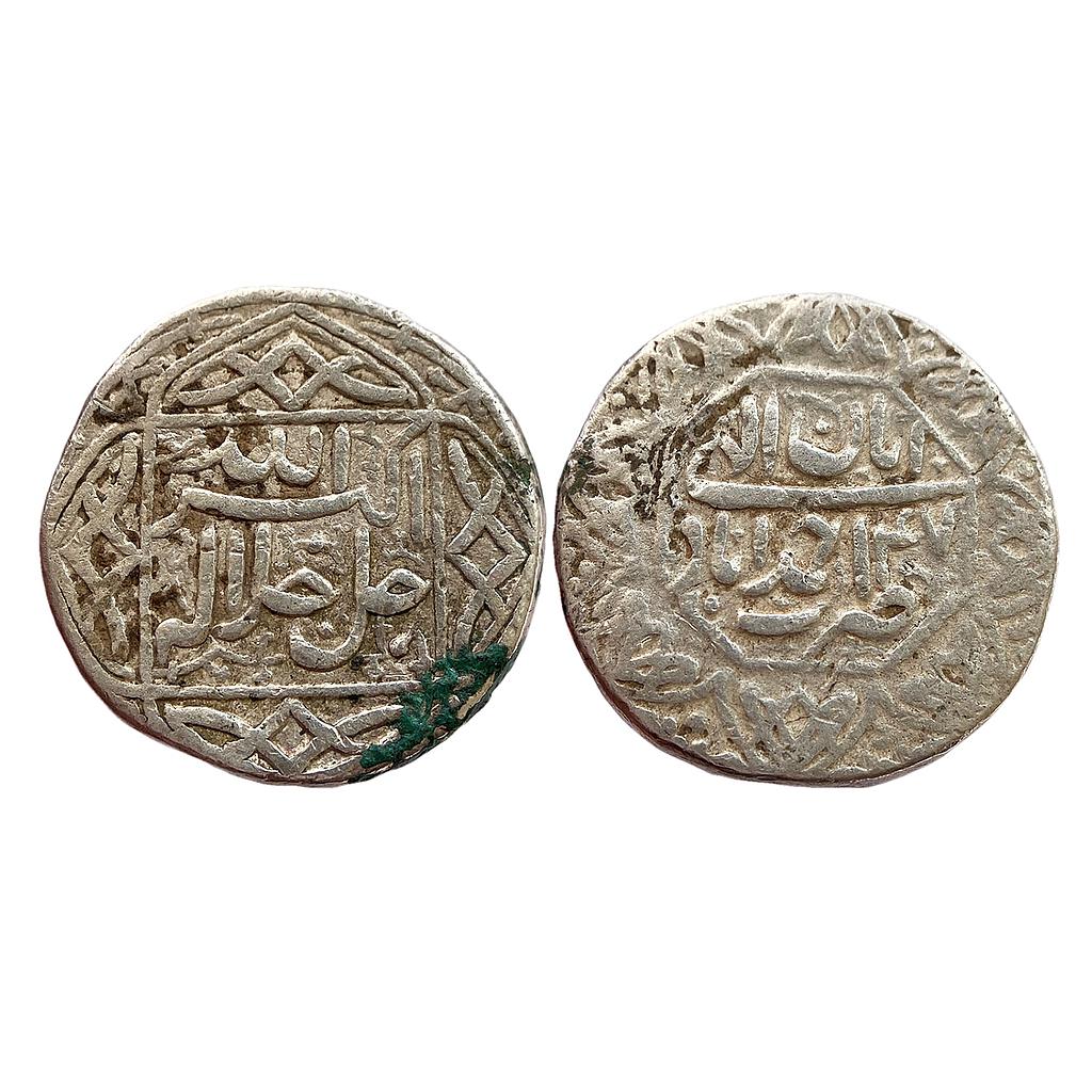 Mughal Akbar Ilahi Month Aban (Scorpio) Ahmedabad Mint Silver Rupee