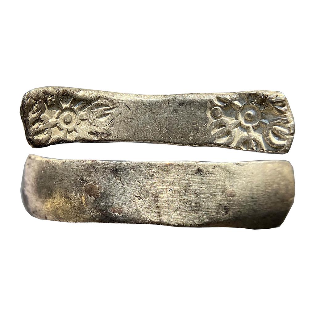 Ancient Punch Marked Coinage Gandhara Mahajanapada Bent Bar Silver 1 Shatamana