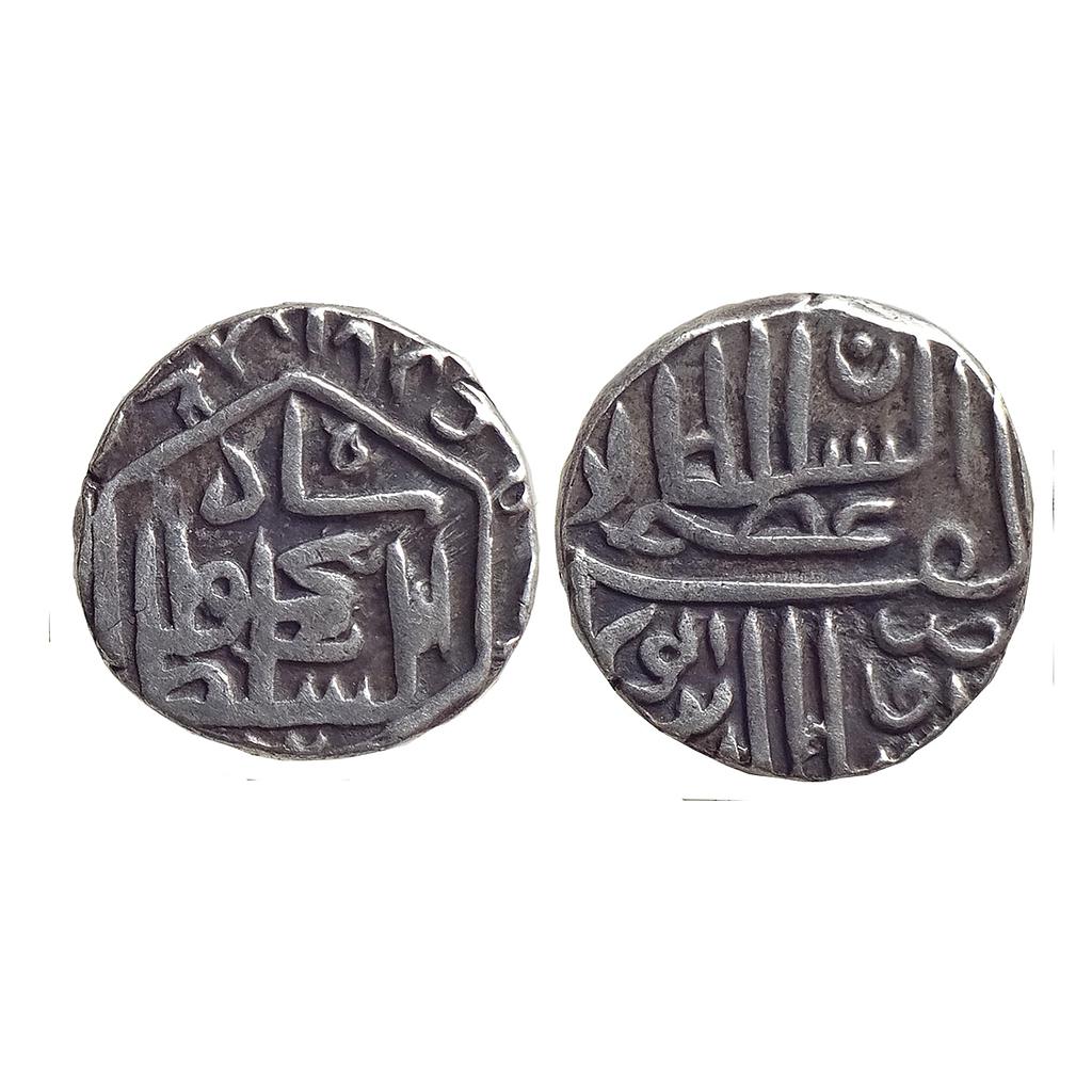 Gujarat Sultan Nasir al-Din Mahmud I Muhammadabad Champanir Mint Silver 1/2 Tanka