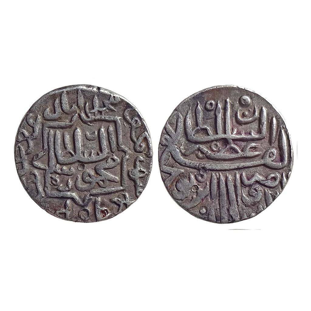 Gujarat Sultan Nasir al-din Mahmud Shah I Shahr Mukarram Muhammadabad urf Champanir Mint Silver 1/2 Tanka