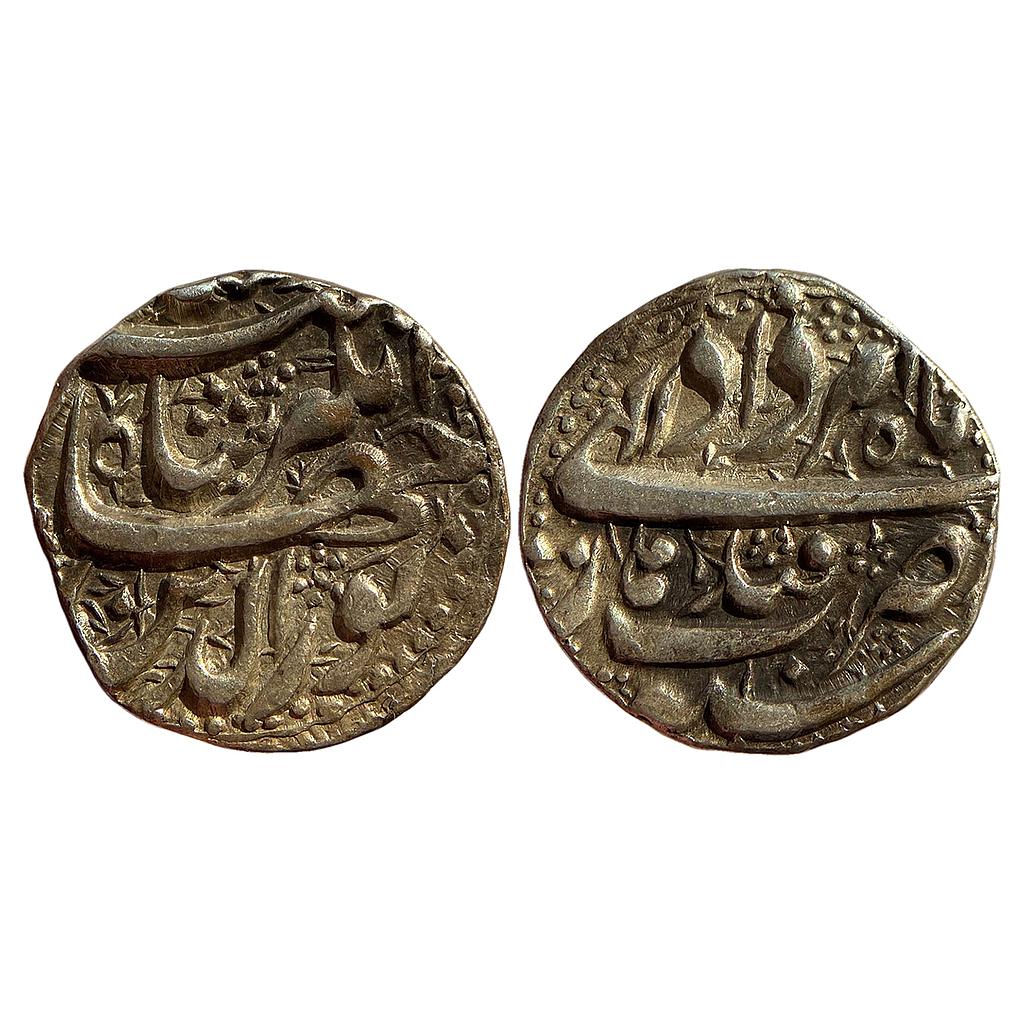 Mughal Jahangir Ilahi Month Amardad (Leo) Qandhar Mint Silver Rupee