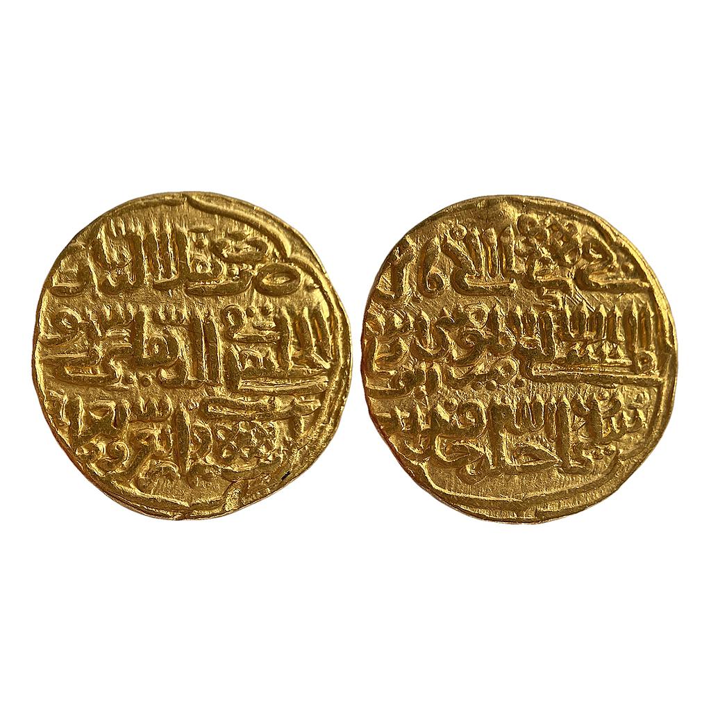 Delhi Sultan Muhammad Bin Tughluq Delhi Mint Gold Tanka dinar