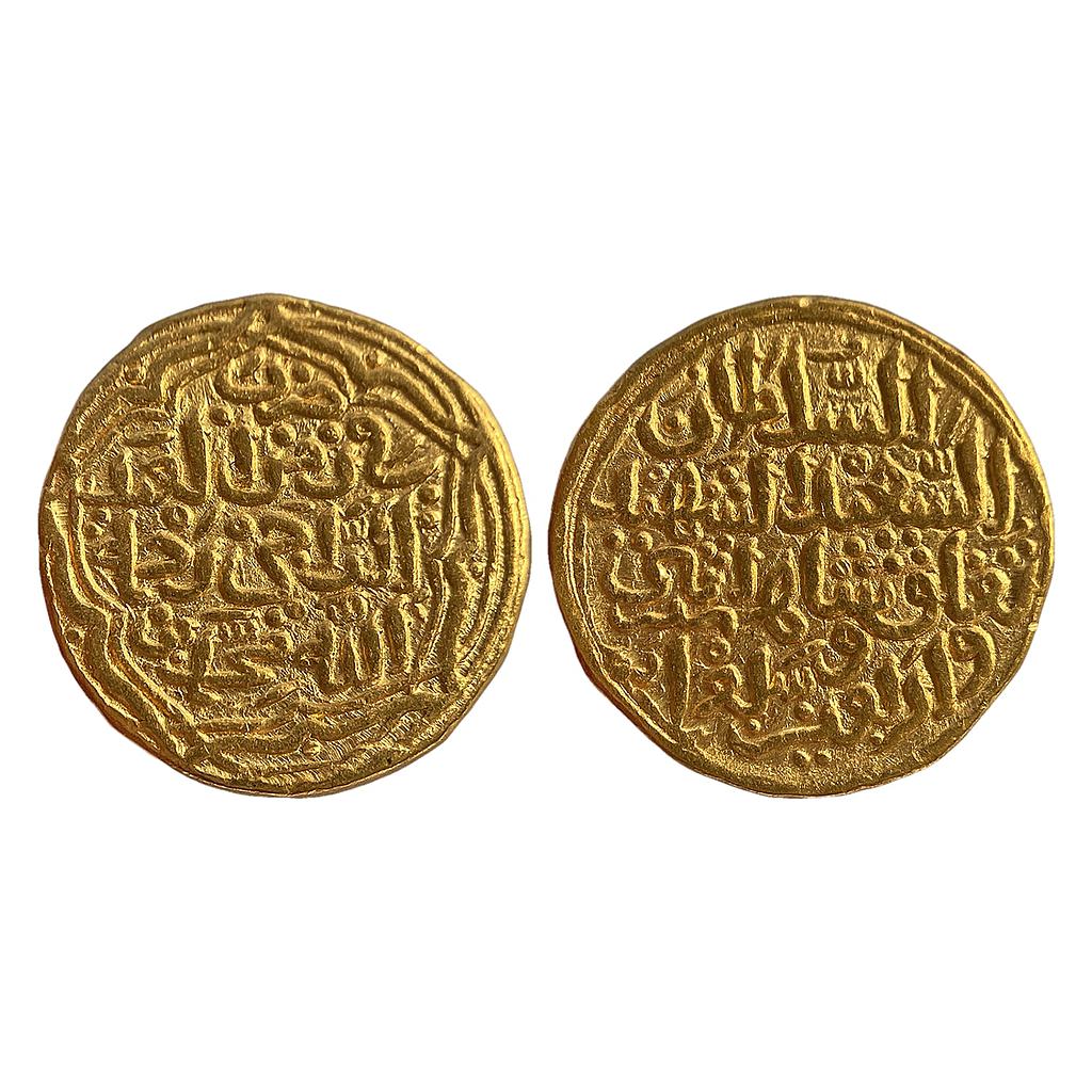 Delhi Sultan Muhammad Bin Tughluq No Mint fi zaman al-sa’id type Gold Tanka