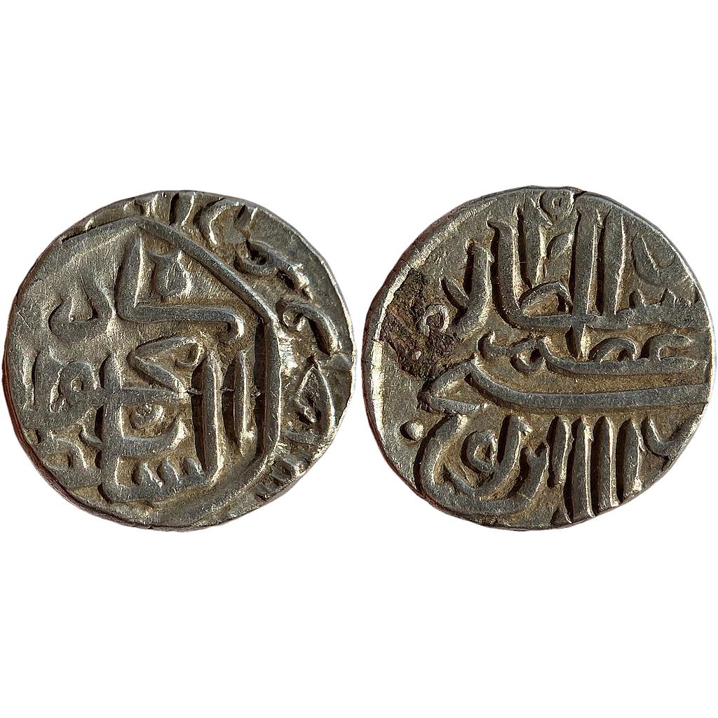 Gujarat Sultan Nasir al-Din Mahmud Shah I Muhammadabad Champanir Mint Silver 1/2 Tanka