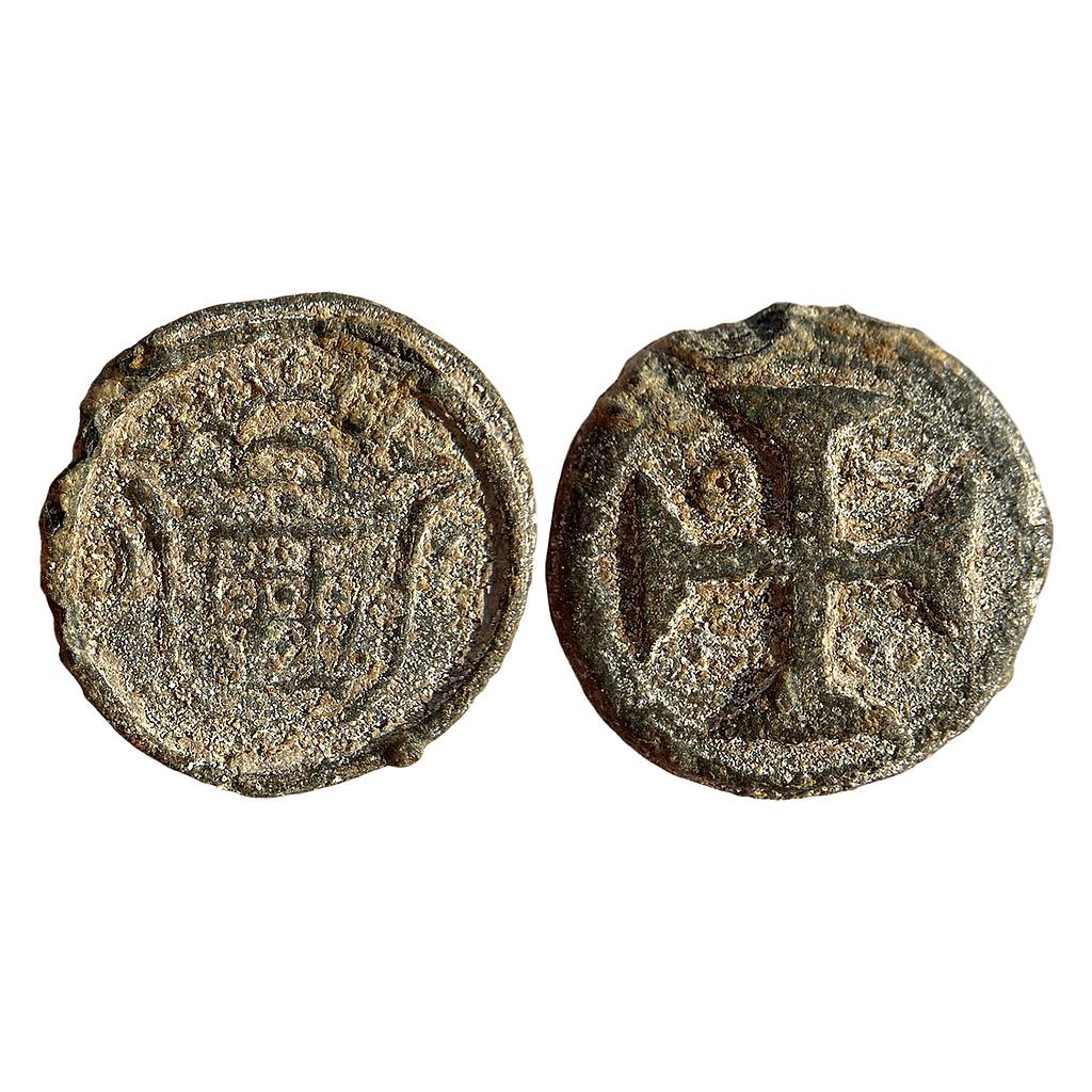 Indo Portuguese Diu Maria I Tin 20 Bazarucos